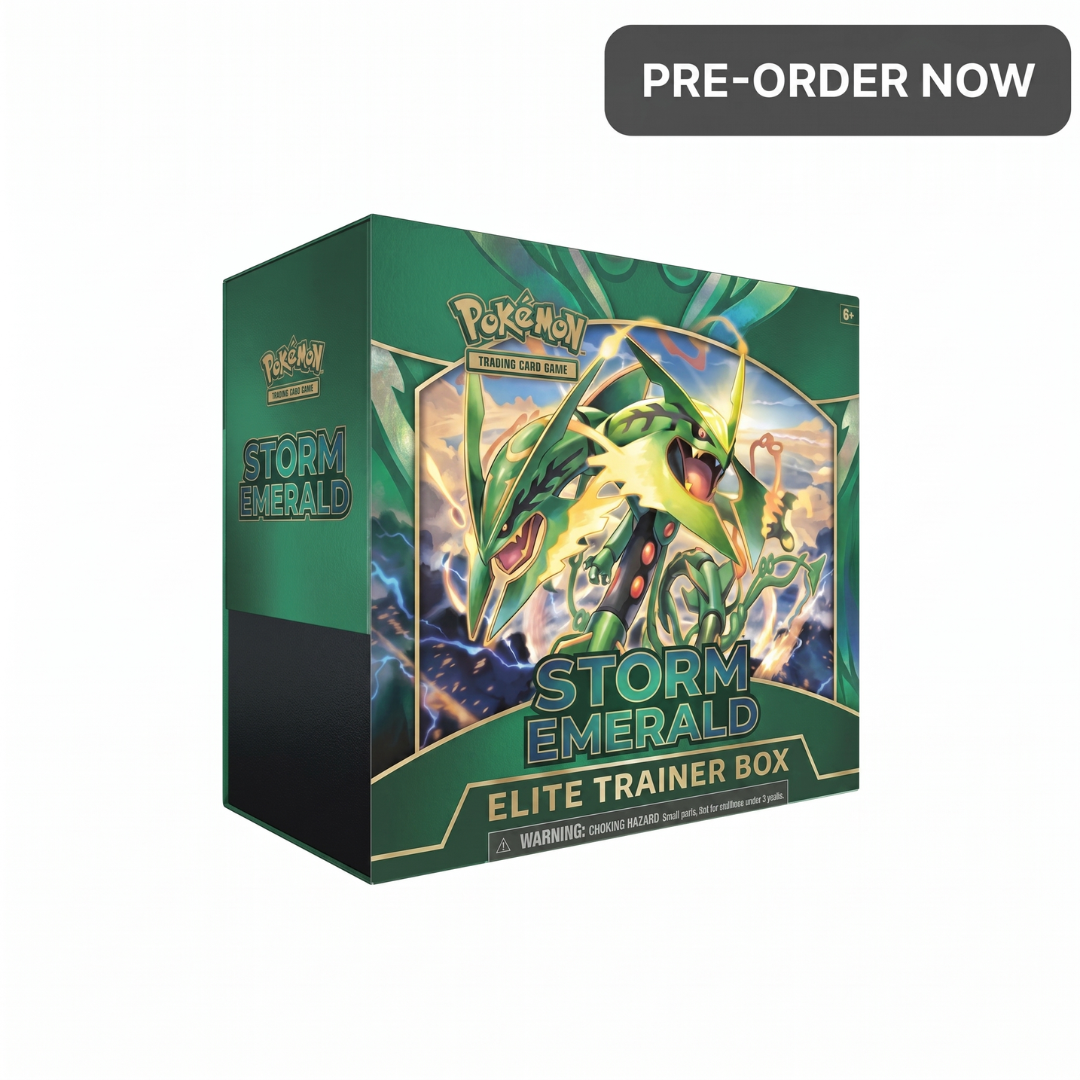 Storm Emerald Pokemon Center Elite Trainer Box