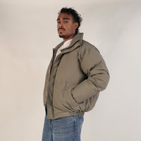 Fear of God Essentials FW20 Puffer Jacket Taupe
