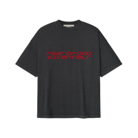 Fear of God Essentials 90s Iron Grey Red T-Shirt