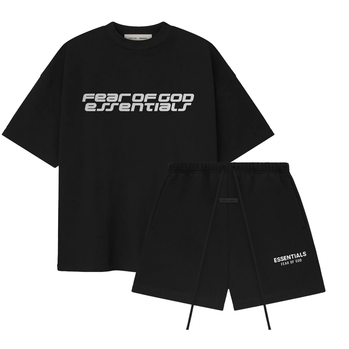 Fear of God Essentials 90s Vintage Black + Shorts