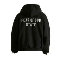 Fear of God Essentials FW24 Heavy Fleece Full Zip Hoodie Black