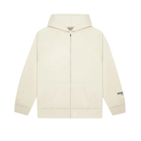 Fear of God Essentials SS20 Zip Hoodie Cream