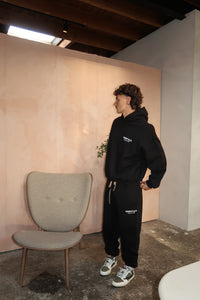 Fear of God Essentials FW24 Black White Hoodie