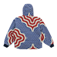 Supreme Flag Quilted Hooded Work Jacket Multicolor