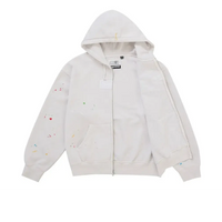 Supreme MM6 Maison Margiela Box Logo Zip Up Hooded Sweatshirt White