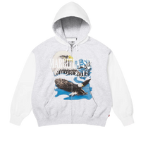Supreme MM6 Maison Margiela Eagle Zip Up Hooded Sweatshirt White